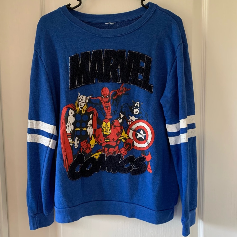 Marvel comics superhero sweatshirt